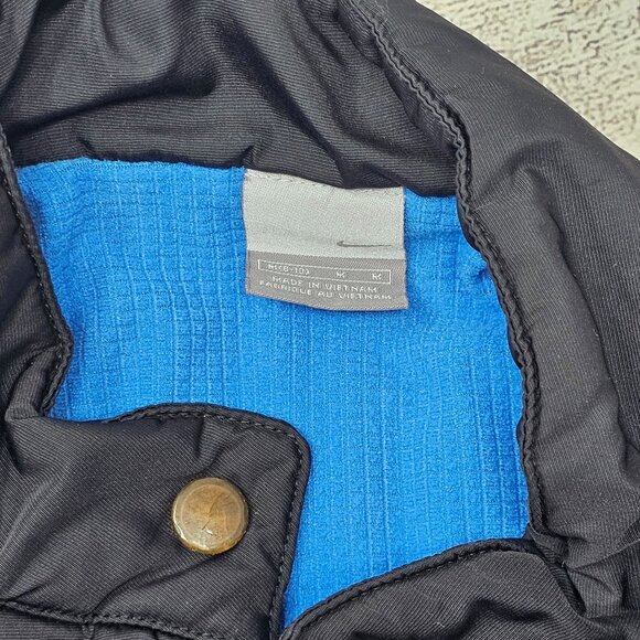 Vintage Nike Cropped Button Trucker Puffer Jacket gray tag Girls Size 8-10 - Picture 2 of 4